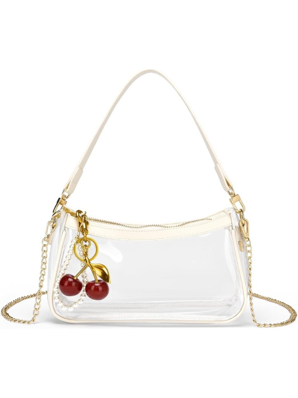 Stylish Cherry Shoulder Bag for Women - Versatile Hobo, Clutch & Crossbody
